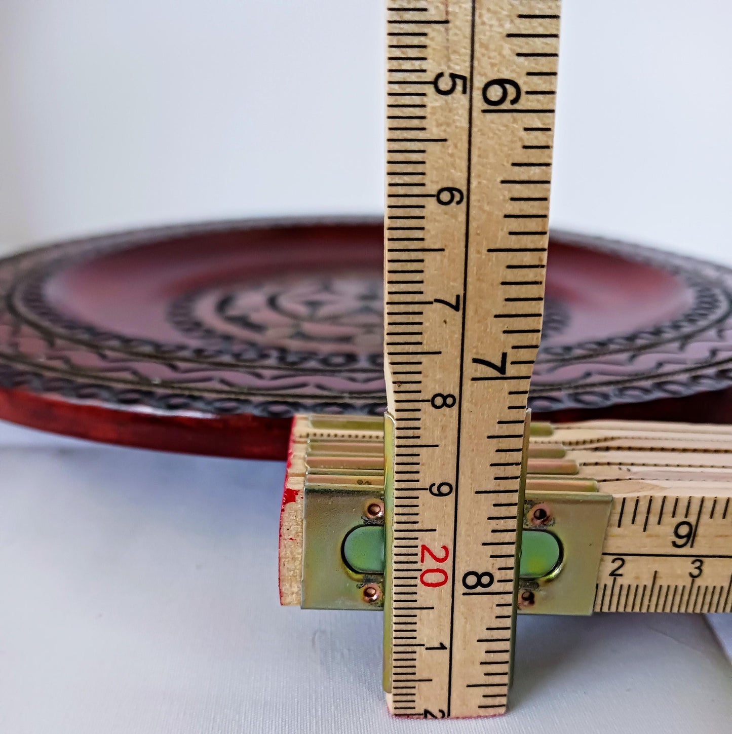 Vintage Wood Carved Plate. Poland. Attractive Deep Brown Tones. Great for Display, Stylish and Popular Look
